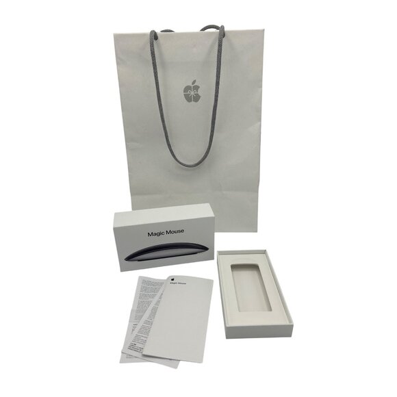 Apple EMPTY BOX Magic Mouse #3204 Black With Manual Apple Gift Bag Packaging Onl - Picture 2 of 7